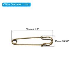 MECCANIXITY Seguridad Pasadores 2.48 Pulgadas Grande Metal Costura Pasadores para Mantas Faldas Artesanías Broche Fabricación Blanco 50uds