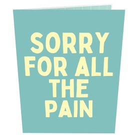 Unhinged 3D Pop-Up Funny Card for Mum ‘Sorry Mum’ Mothers Day Card Birthday Card for Her Baby Shower Card New Parents New Mum Cards Funny Cheeky Joke Card Humorous Silly