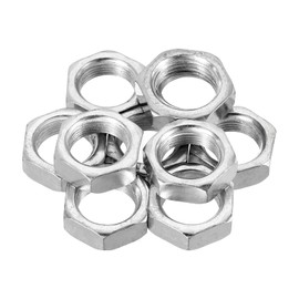 PATIKIL M16 x 1.0 Steel Hex Nuts, 10 Pack Metric Thread Zinc Plated Finished Hardware Nuts Screw Bolt Fasteners 8mm Height