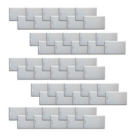 Visionis FPC-5269 Contactless RFID Proximity Smart Entry Card 125kHz TK4100 26 Bit 1.84mm Thick for Door Access Control System Pack of 50