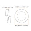sourcing map 10 Pcs Spring Lock Washer, M14 Split Lock