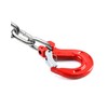 QWORK 5/16" Clevis Slip Hook with Latch, 2 Pack, 2470