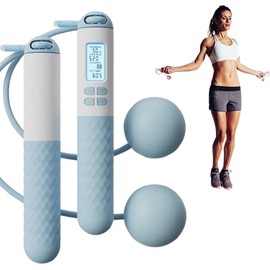 SOYTO Smart Jump Rope,Contador de Cuerdas para Entrenamiento,Cuerda de Saltar Uso Dual Interior y Exterior, Ligera y Ajustable,Cuerda para Saltar Inteligente para hacer ejercicio y perder peso (Rosa)