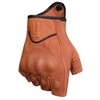 Harssidanzar Mens Gloves Half Finger Goatskin Leather Motorcycle Gloves GM037UK,