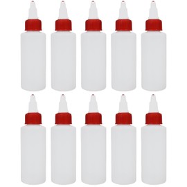 10-2oz Refillable Artist's Bottle with Twist Open/Close Nozzle. Cylinder Bottle