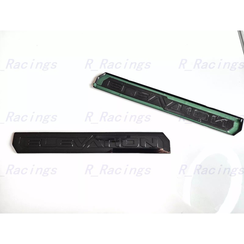 GMC OVERLAY 1PC Gloss Black Rear Tailgate Elevation Emblem Badge