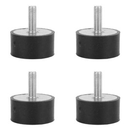 Rubber Mount, Pack of 4 Rubber Bracket Anti-Vibration Coil Insulator Damper M8 M10 for Air Compressors Diesel Engines Petrol Engines (VE40 x 30 M10 x 25)