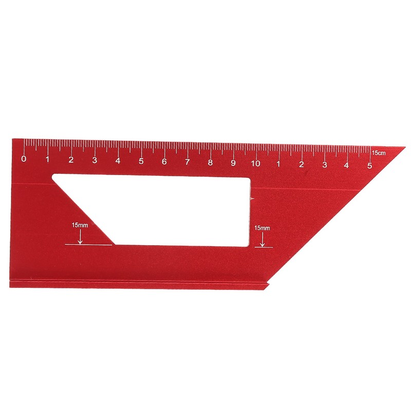 45/90 Degree Multifunctional Aluminum Alloy Angle Ruler Marking Gauge Woodworking