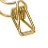 100pcs Binder Clip Hollow Cartoon Bear Long Tail Metal Paper