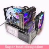 PC Open Chassis Stackable Computer Case Heat Dissipation Acrylic UATX