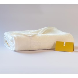 [Proof of Purity] Bath Towel, 28 x 53 inch, 100% Organic Cotton, Double-Ply Yarn 30/2, Oeko-Tex Class 1, Loop-Dense, Made in Japan, White, Pack of 1