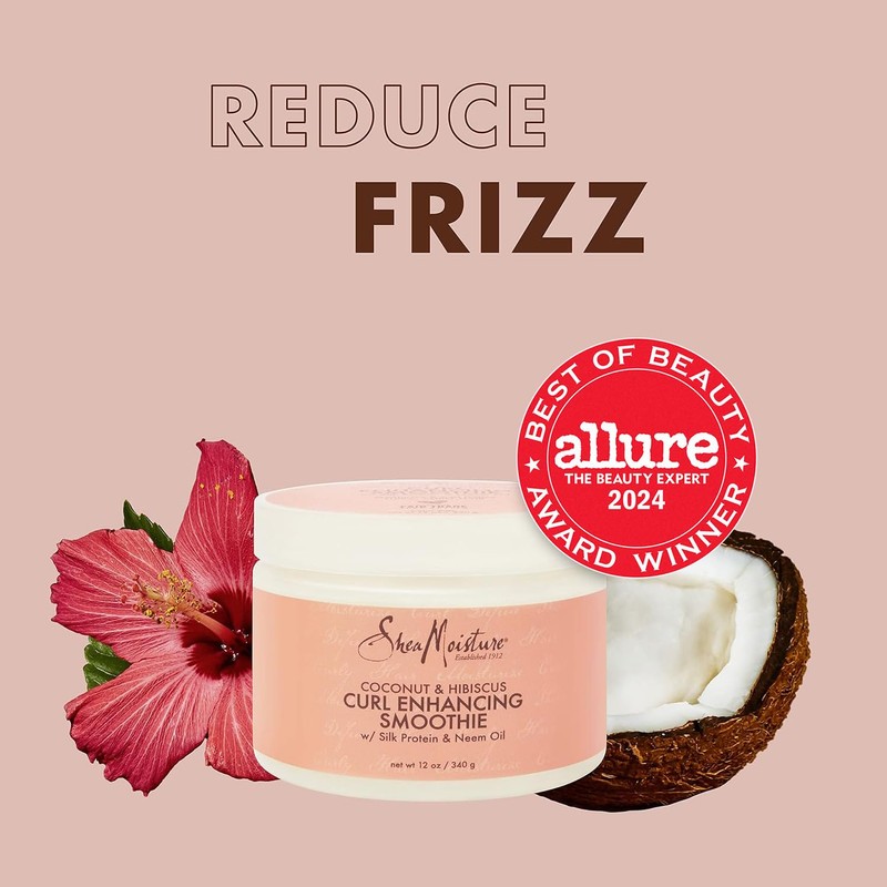 Shea Moisture Curl Enhancing Smoothie, Coconut & Hibiscus Curl Cream