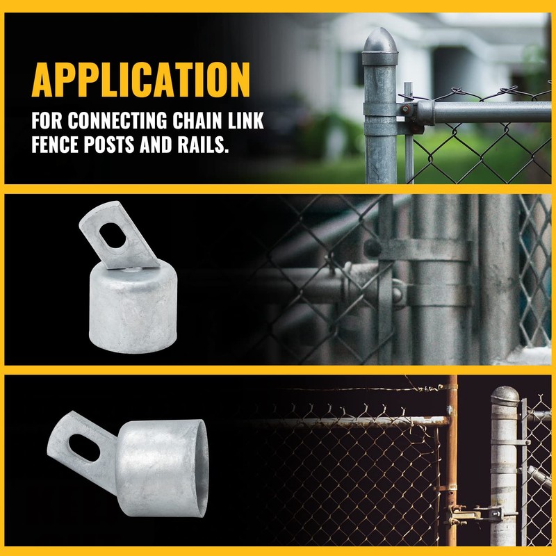 VIVIDA 1-5/8" Top Rail End for Chain Link Fence, Rail