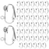 50 Pcs Clip-on Earrings Findings Easy Open Clip-On Earring Backs