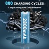 KOSHARE Rechargeable Batteries Ni-MH AA with Charger,8 Pack 1.2V 2800mAh