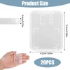 20 Pcs Clear Portable Memory Card Case, SD SDHC SDXC