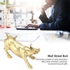 Wall Street Copper Bull Brass Animal Statue Artwork Desktop Decoration