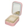 Jewelry Storage Box 3 Color Adjustable Lighting Leather Travel Makeup