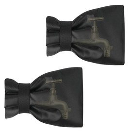 Pack of 2 Outside Tap Cover Outdoor Tap Cover for Winter Insulation Frost Protector Easy Fit Thermal Jacket Garden Tap Cover - 20cm