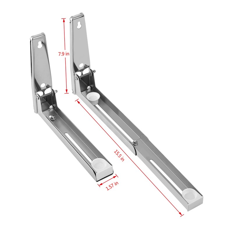 Soporte Ajustable para Horno de Microondas de Acero Inoxidable, Estante