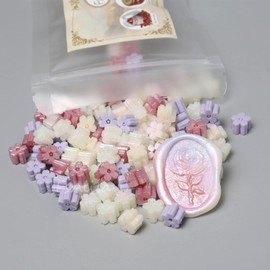 Fsalisa Sealing Wax Beads 115pcs for Stamp Sealing, Christmas Cards, Envelopes, Wedding Invitations, Wine Packages, Gift Wrapping (Romantic Kiss)