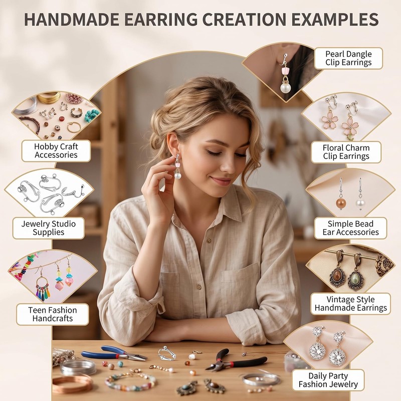 60 Pcs Clip Earring Converters for Jewelry Making