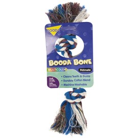 Petmate Booda Two Knot Rope Bone, Multicolored, Small