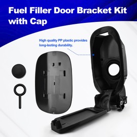 Fuel Filler Door Bracket Kit with Cap Compatible with C400 2015, C300 2015-2019, C450 AMG 2016 Part Numbers 2056304404 2056300167 2056303204 2056305403 A2056304404 A2056300167