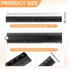 sourcing map Folding and Straight Ruler Kit 30/15cm Metric Aluminum