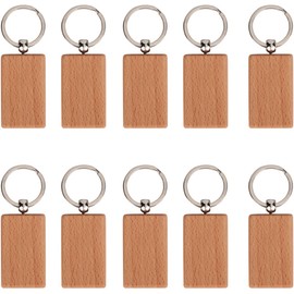 10 Uds Llavero De Madera En, Etiquetas Para Llaves, Llaveros Personalizados, Llaveros En, Bolsa De Ropa Diy, Decoración (16 * 7 * 4cm-5 * 3 Cm)