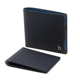Hazzys (신세계센텀점)HAZZYS 네이비 퍼피로고 배색 포인트 반지갑 HJWA5E381N3 (Shinsegae Centum City) HAZZYS Navy Puppy Logo Color Point Bi-Fold Wallet HJWA5E381N3