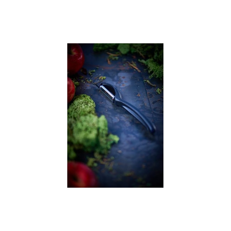 Dick 82522002 Serrated Peeler, Black