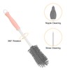 uxcell 3 in 1 Silicone Bottle Cleaning Brushes, 360 Degree