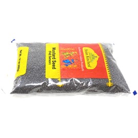 Asian Kitchen Black Mustard Seeds Whole Spice (Kali Rai) 14oz (400g) All Natural ~ Gluten Friendly | NON-GMO | Vegan | Indian Origin