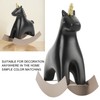 Rocking Horse Statue Black Small 13.5x4.5x14.5cm/5.3x1.8x5.7 Decorative Horse Sculpture Crafts