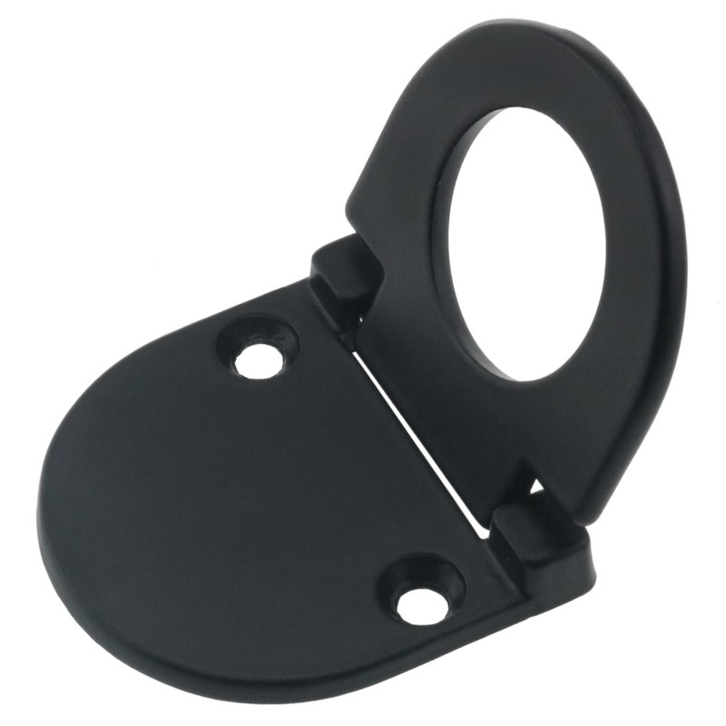 CHENJIN Flush Ring Pull 4Pcs Black Modern Flush Ring Pull