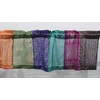 Mango Gifts Recycled Silk Sari Window Curtain Valance, Multicolour Floral