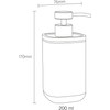 Sealskin Mind Soap Dispenser 200ml Cement Wood Detail Black