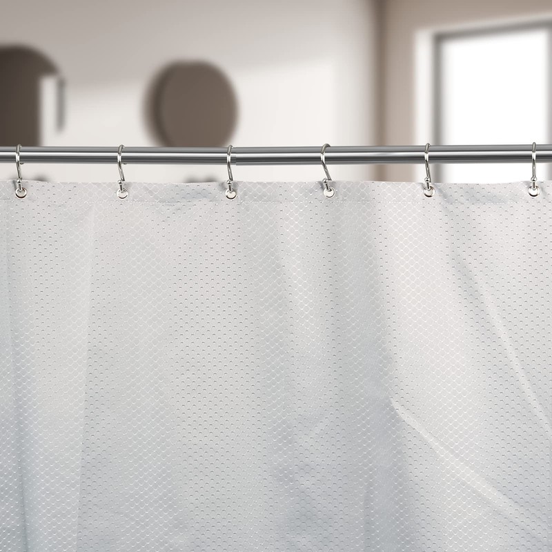Metal Shower Curtain Hooks, Set of 12, Rust Proof Shower