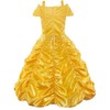 JerrisApparel Princess Dress Off Shoulder Layered Costume for Little Girl
