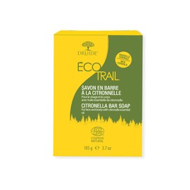 Laboratoires Druide Laboratoires Druide Ecotrail Citronella Outdoor Soap C 2-in-1 Multi-purpose Cleaner, All Natural Bar Soap For Women, Palm-Free & Vegan C 105 g (3.7 oz) Lemongrass