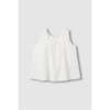 JAJU [JAJU] Women's Soft Seersucker Sleeveless Pajama Shirt_White