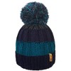 RockJock R80 Thermal Insulating Striped Beanie Bobble Hat with Cosy