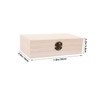 ABOOFAN Wooden Jewelry Box with Hinged Lid Sturdy Organizer for