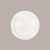 Lucgel, 2 Compartments Round 22 cm Compostable Cellulose Pulp Plate,