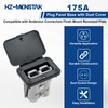 HZ-MONSTAR 175A Plug Mounting Panel with Dust Cover, 2Pcs Plug