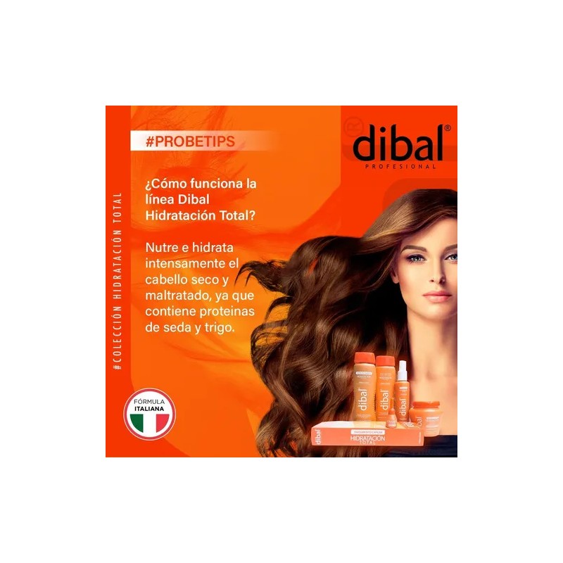 A-Acondicionador Hidratacion Total De Cabello Dibal 1 L