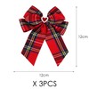 3 Pieces Of Checked Bow Tie, Classic Design Bow Tie,