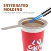 Cabilock 2Pcs Stainless Steel Baking Cup Ring Milk Cup Rim