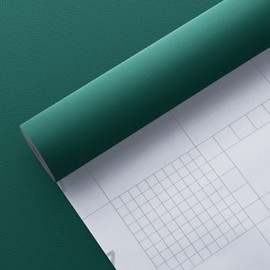 Akywall Green Peel and Stick Wallpaper Textured 393.7in Solid Green Contact Paper Deep Green Self Adhesive Vinyl Roll Temporary Removable Waterproof for Wall Cabinet Drawers Countertop Kitchen